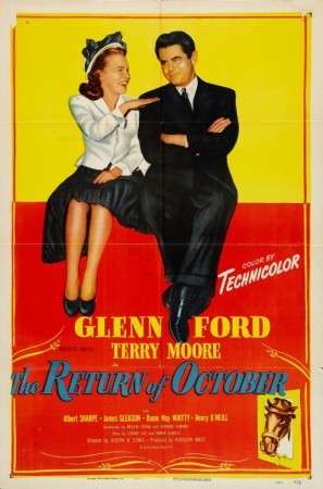 The Return of October movie poster (1948) metal framed poster