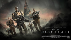 Halo: Nightfall movie poster (2014) tote bag