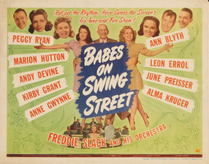 Babes on Swing Street movie poster (1944) wooden framed poster