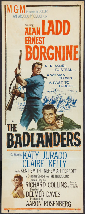 The Badlanders movie poster (1958) mouse pad