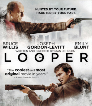Looper movie poster (2012) wooden framed poster
