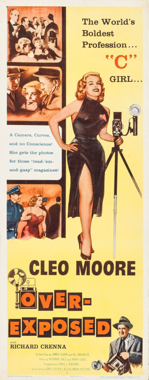 Over-Exposed movie poster (1956) poster with hanger