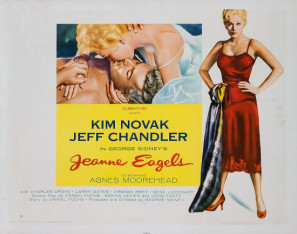 Jeanne Eagels movie poster (1957) pillow