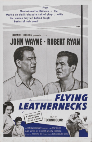 Flying Leathernecks movie poster (1951) pillow