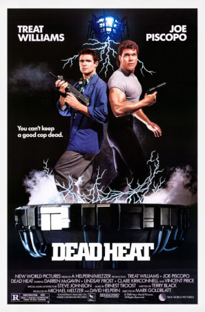 Dead Heat movie poster (1988) wooden framed poster
