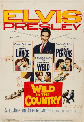 Wild in the Country movie poster (1961) t-shirt