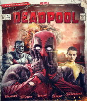 Deadpool movie poster (2016) metal framed poster