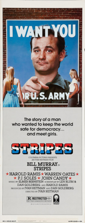Stripes movie poster (1981) metal framed poster