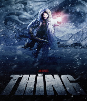 The Thing movie poster (1982) wooden framed poster