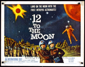 12 to the Moon movie poster (1960) poster with hanger