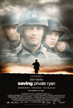 Saving Private Ryan movie poster (1998) pillow