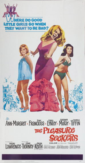 The Pleasure Seekers movie poster (1964) wood print