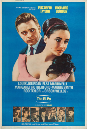 The V.I.P.s movie poster (1963) pillow