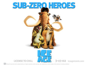Ice Age movie poster (2002) wood print