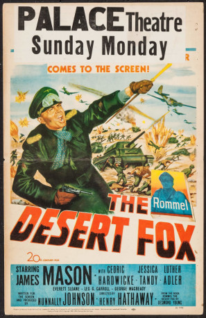 The Desert Fox: The Story of Rommel movie poster (1951) mouse pad
