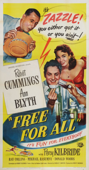 Free for All movie poster (1949) Stickers MOV_xaoa7gxc