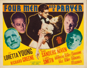 Four Men and a Prayer movie poster (1938) mug