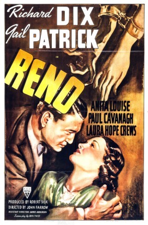 Reno movie poster (1939) pillow