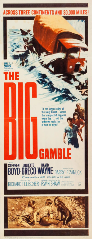The Big Gamble movie poster (1961) pillow