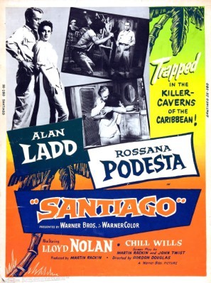 Santiago movie poster (1956) metal framed poster