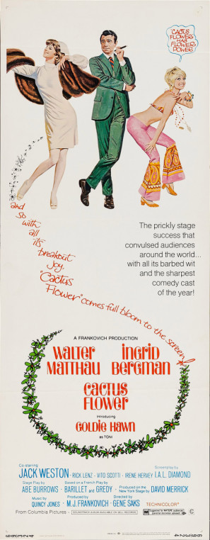 Cactus Flower movie poster (1969) poster with hanger