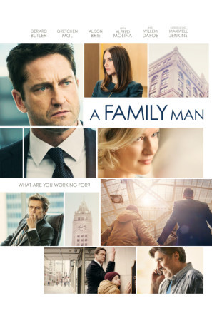 A Family Man movie poster (2017) wooden framed poster