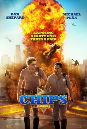 CHiPs movie poster (2017) pillow