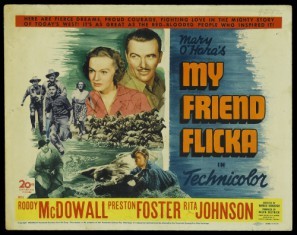 My Friend Flicka movie poster (1943) wood print