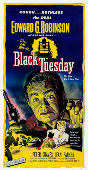 Black Tuesday movie poster (1954) tote bag