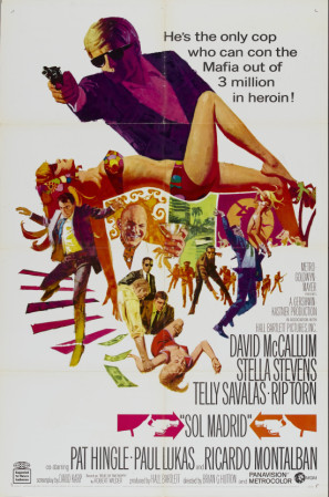 Sol Madrid movie poster (1968) metal framed poster