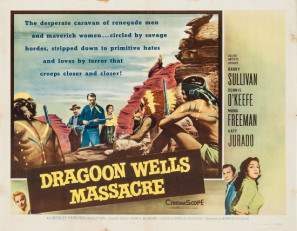 Dragoon Wells Massacre movie poster (1957) Mouse Pad MOV_ywxant8j