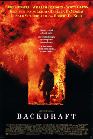 Backdraft movie poster (1991) poster with hanger