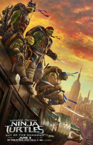 Teenage Mutant Ninja Turtles: Out of the Shadows movie poster (2016) poster with hanger