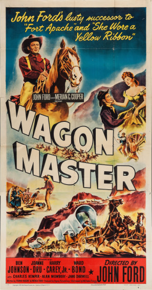 Wagon Master movie poster (1950) poster with hanger