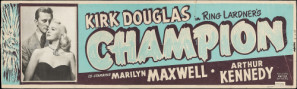 Champion movie poster (1949) wooden framed poster
