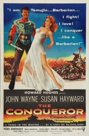 The Conqueror movie poster (1956) t-shirt