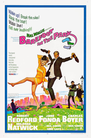 Barefoot in the Park movie poster (1967) canvas poster