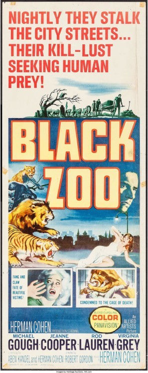 Black Zoo movie poster (1963) mouse pad