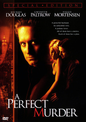 A Perfect Murder movie poster (1998) canvas poster