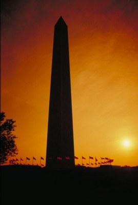Washington poster with hanger