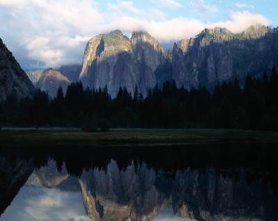 Yosemite National Park metal framed poster