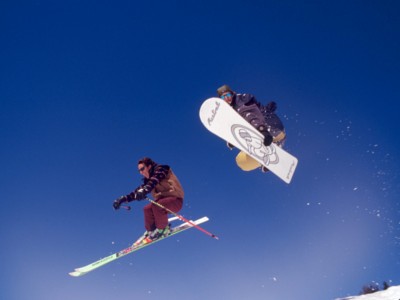Snow Sports wooden framed poster